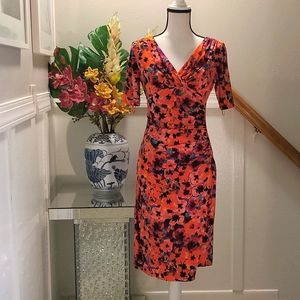 Tropical Flower Print Dress